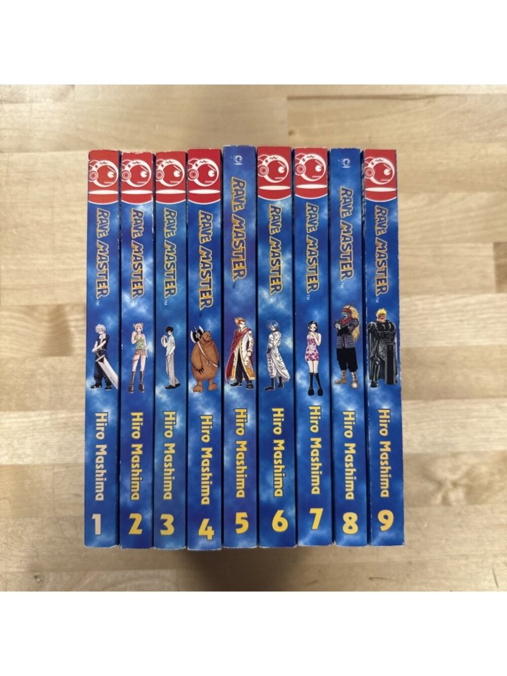 Rave Master Manga Volumes 1–9 English Set by Hiro Mashima – Out of Print